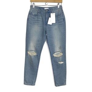 NEW John Elliot Charlotte Solar Indigo Slim Distressed Jeans 27